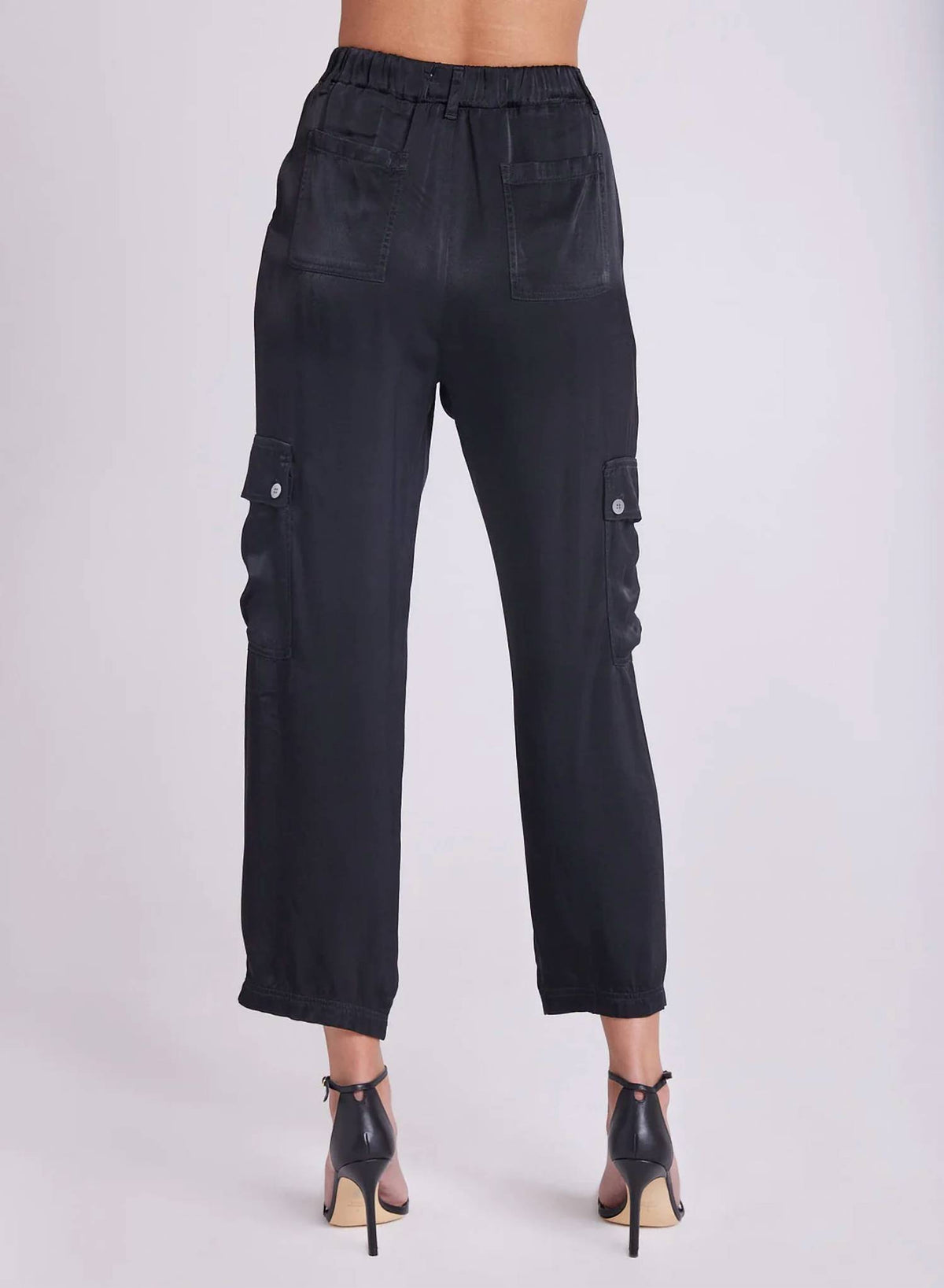Satin Cargo Trousers