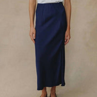 Bella Dahl - Side Slit Bias Midi Skirt