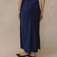 Bella Dahl - Side Slit Bias Midi Skirt