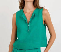 Bella Dahl - Sleeveless Half Placket Top