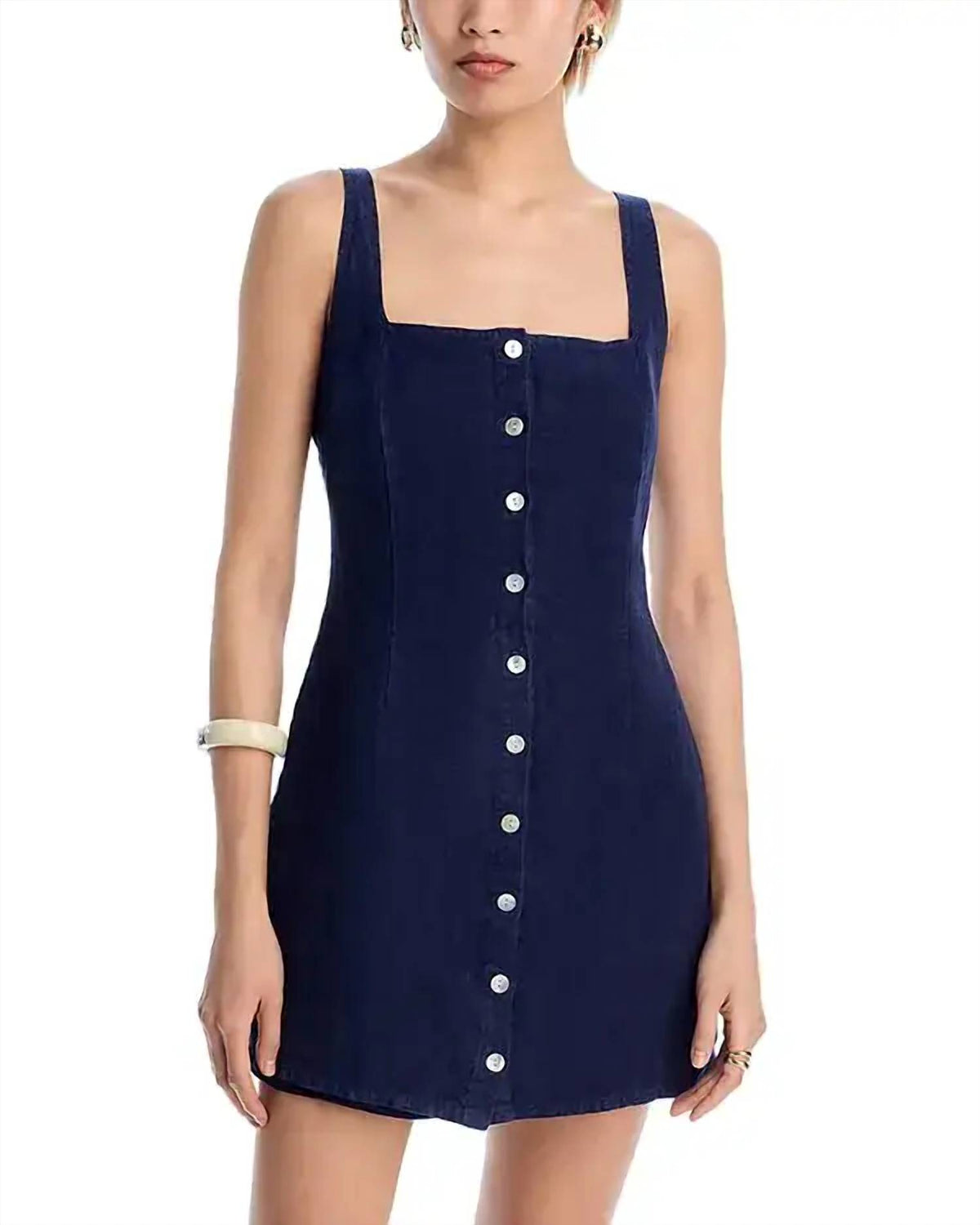 Bella Dahl - Square Neck Button Front Mini Dress