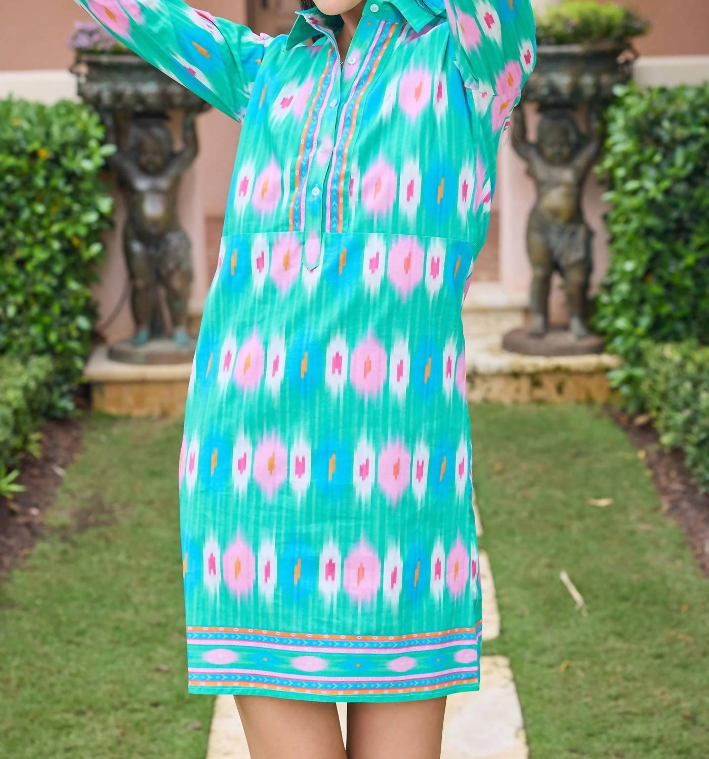 Bella Tu - Camden Shirtdress - clothing - dresses - green