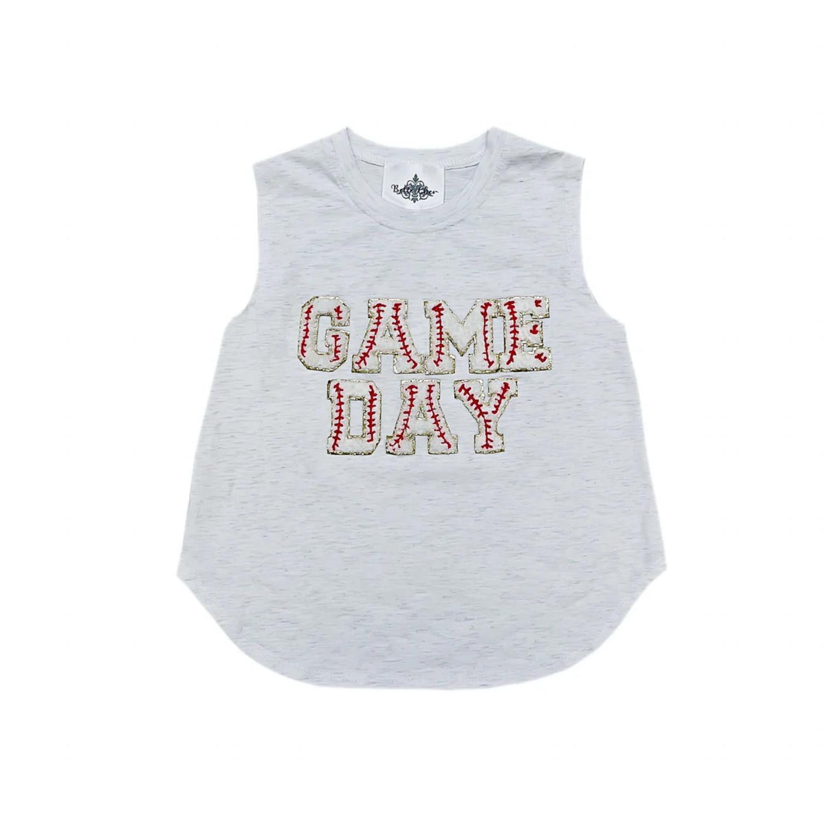 Belle Cher - Kid's Game Day Sequined Chenille Tank Top