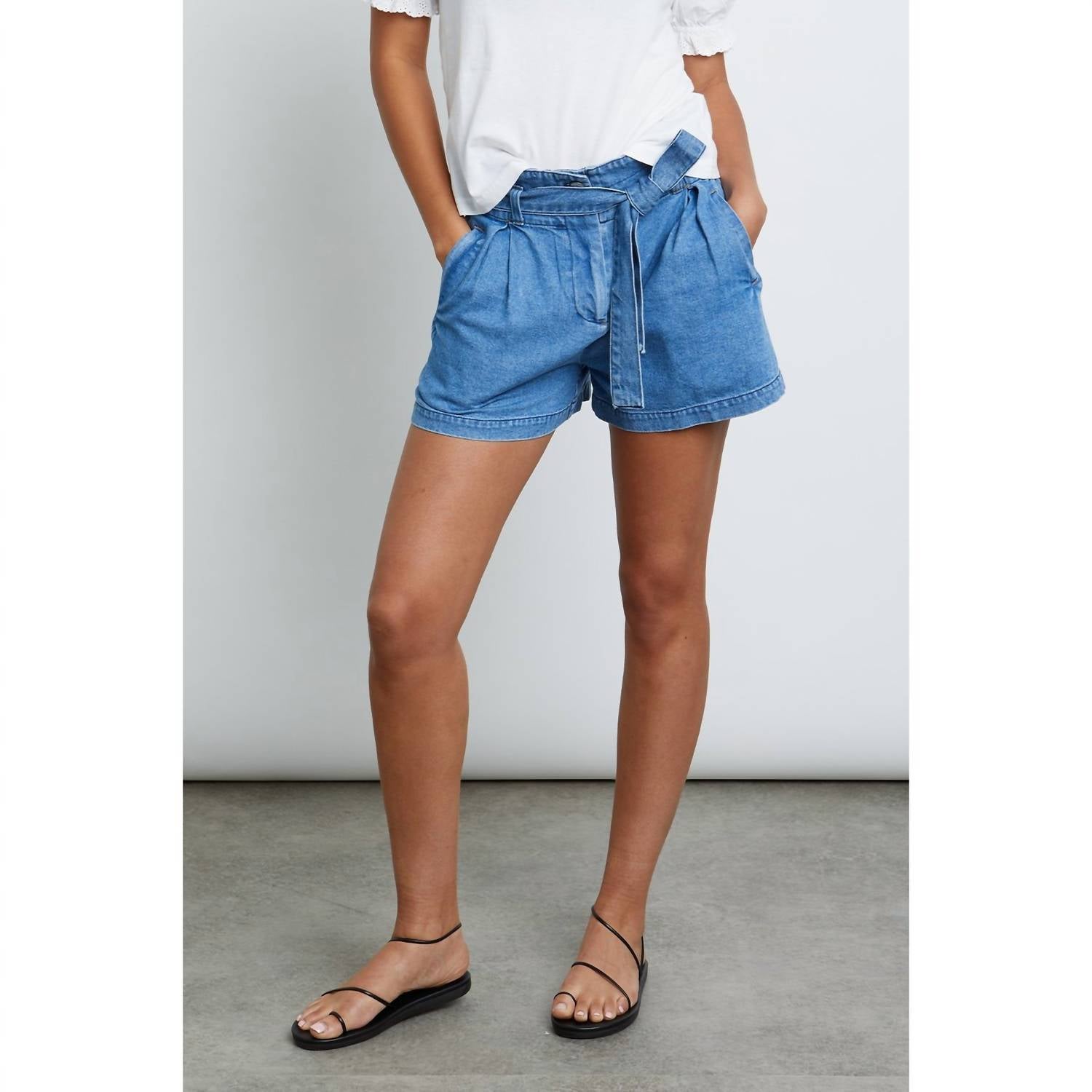 Rails BELLE HIGH-RISE BELTED SHORTS in sorrento - women's shorts