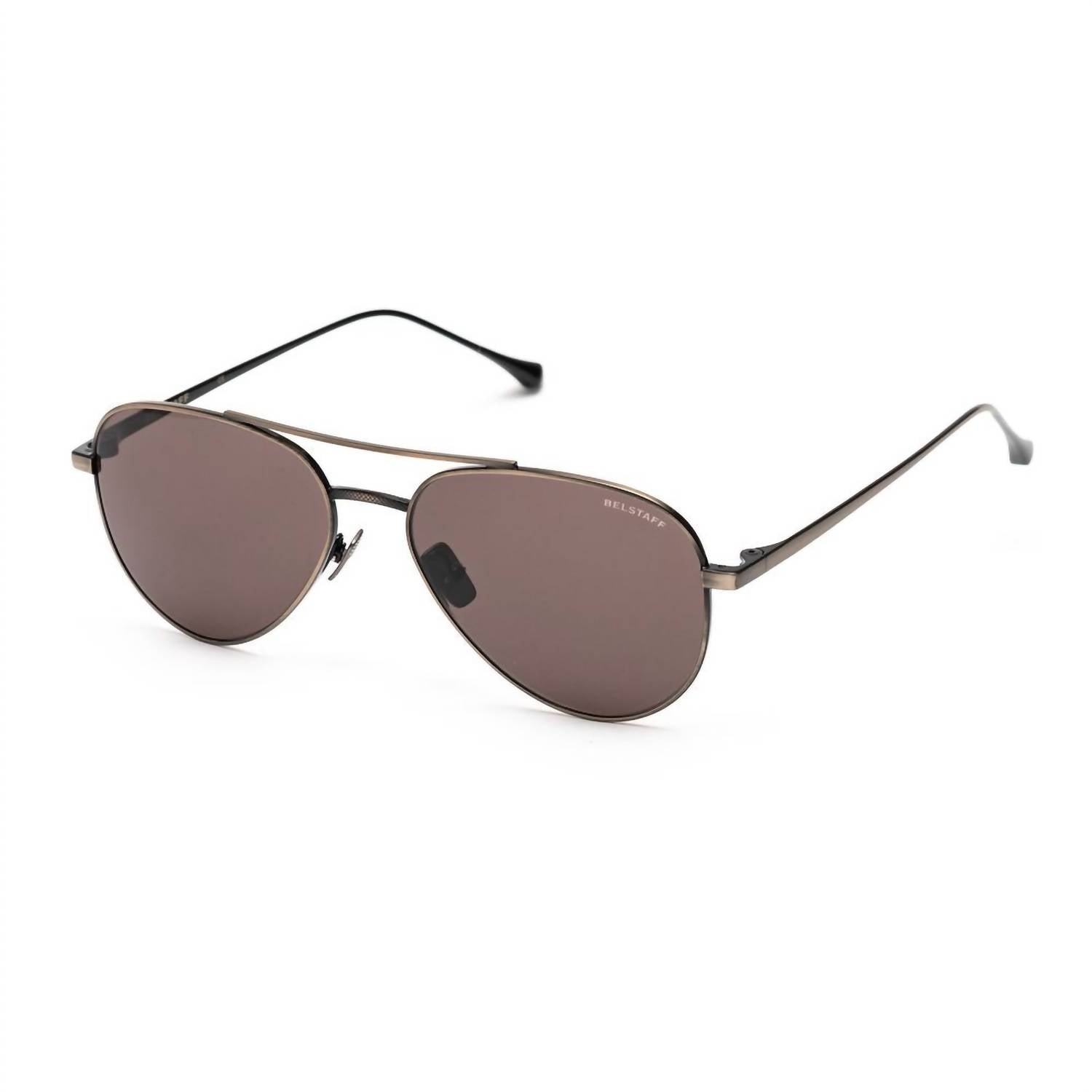Belstaff - Men's Stainless Steel Sunglasses - accessories - brown - men