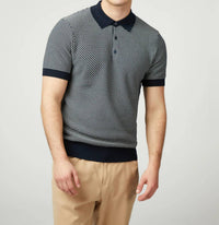 Ben Sherman - Bicolored Textured Polo Shirt