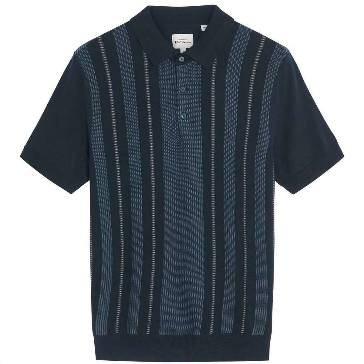 Ben Sherman - Birdseye Stripe Knitted Polo