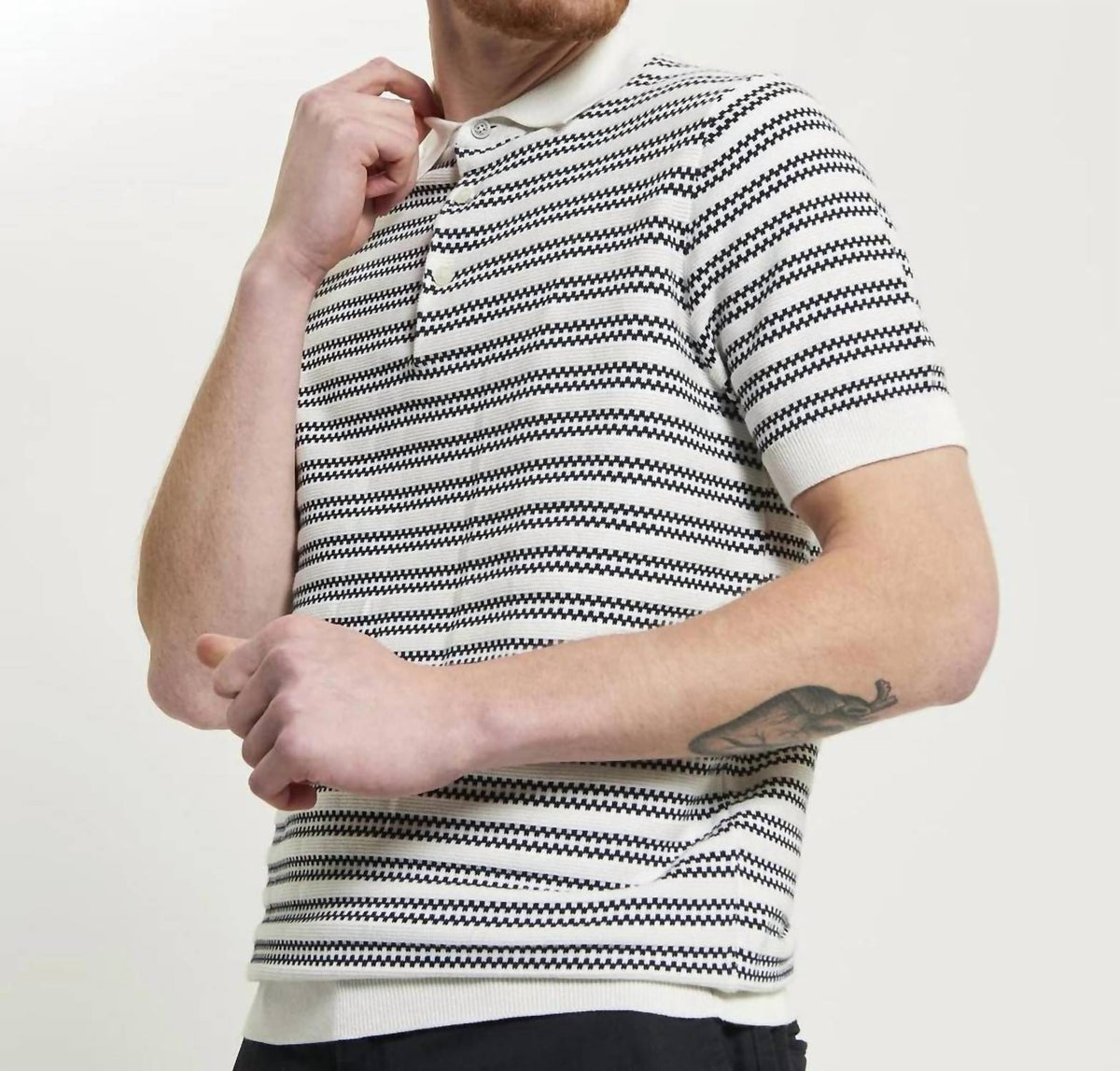 Ben Sherman - Jacquard Stripe Polo Shirt