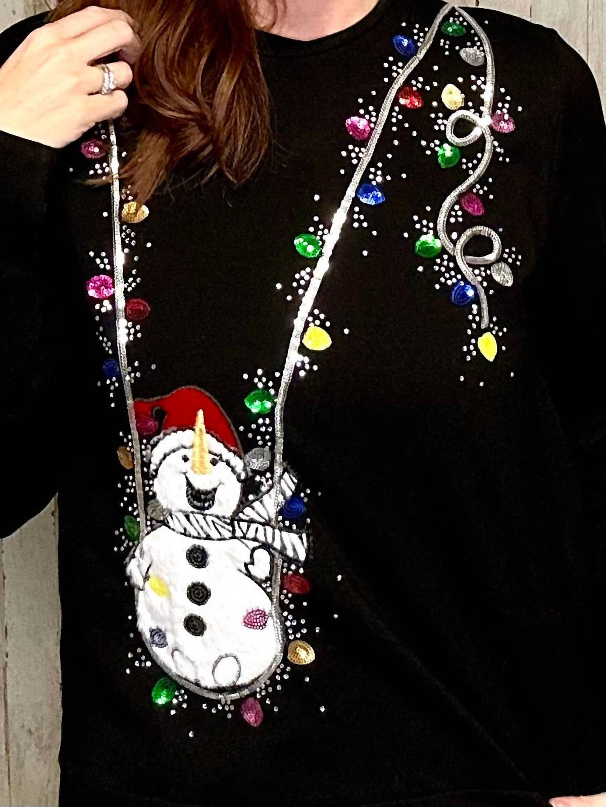 Berek - Swinging Snowman Fun Sweater