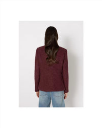 Berenice - Long Round-neck Jacket With Pockets