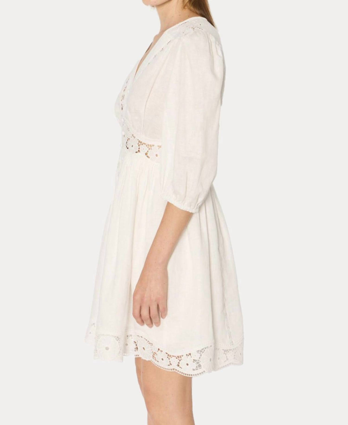 Berenice - Roodie Lace Embroidered Mini Dress