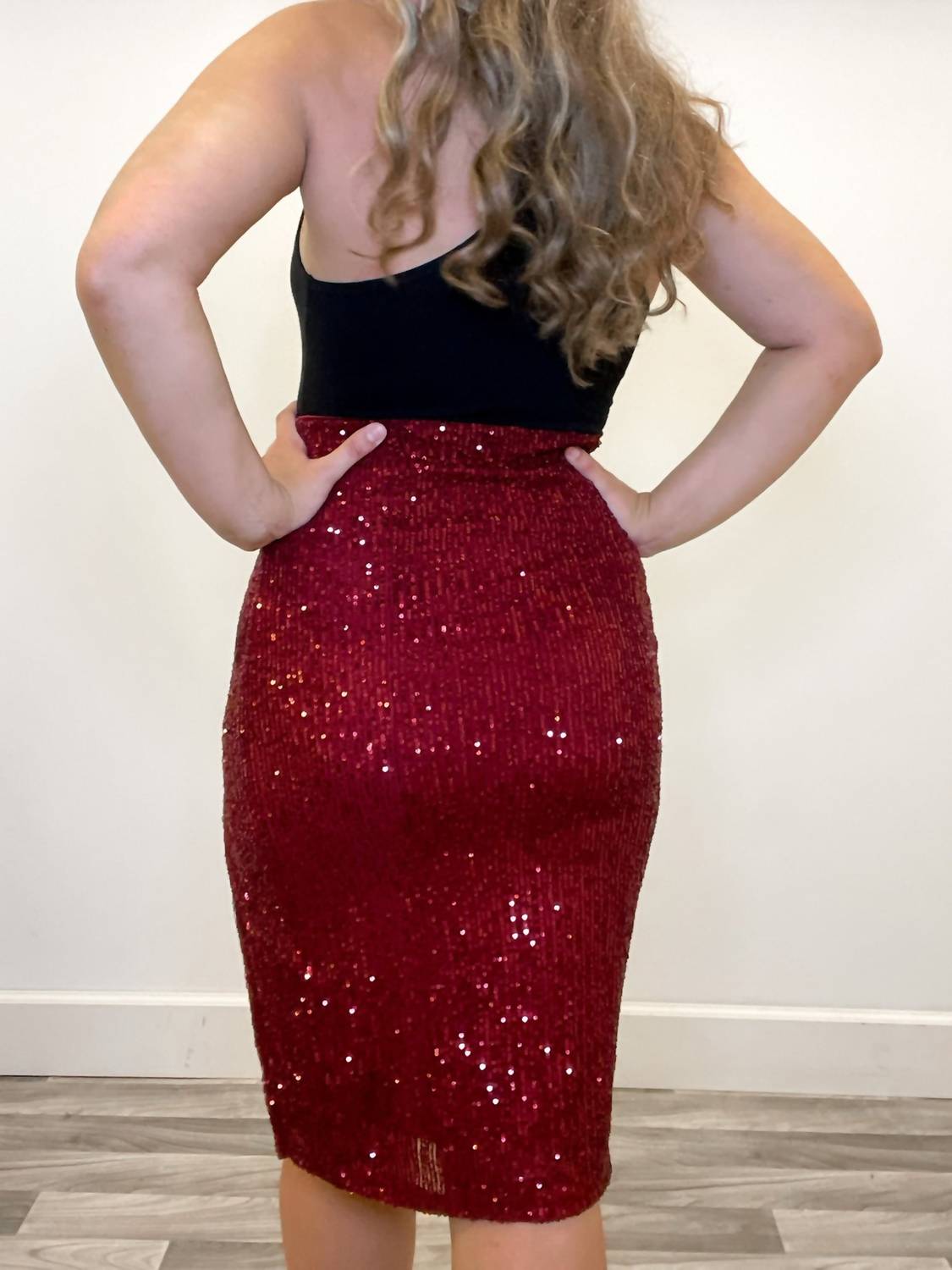 Better Be - Rockin' Red Sequin Skirt