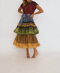 Beulahstyle - Autumn Ruffle Tiered Dress