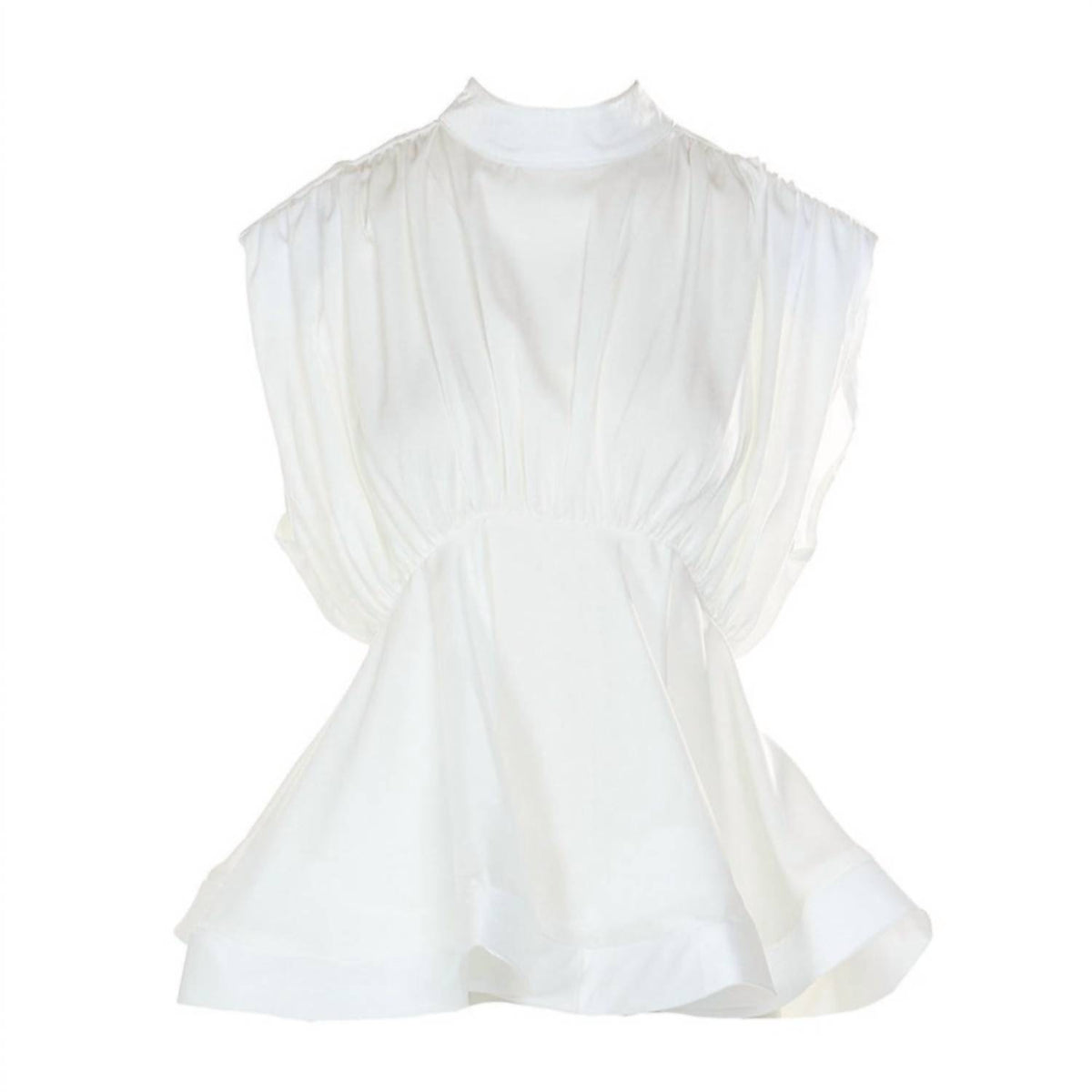 Beulahstyle - Flared Hem Sleeveless Top
