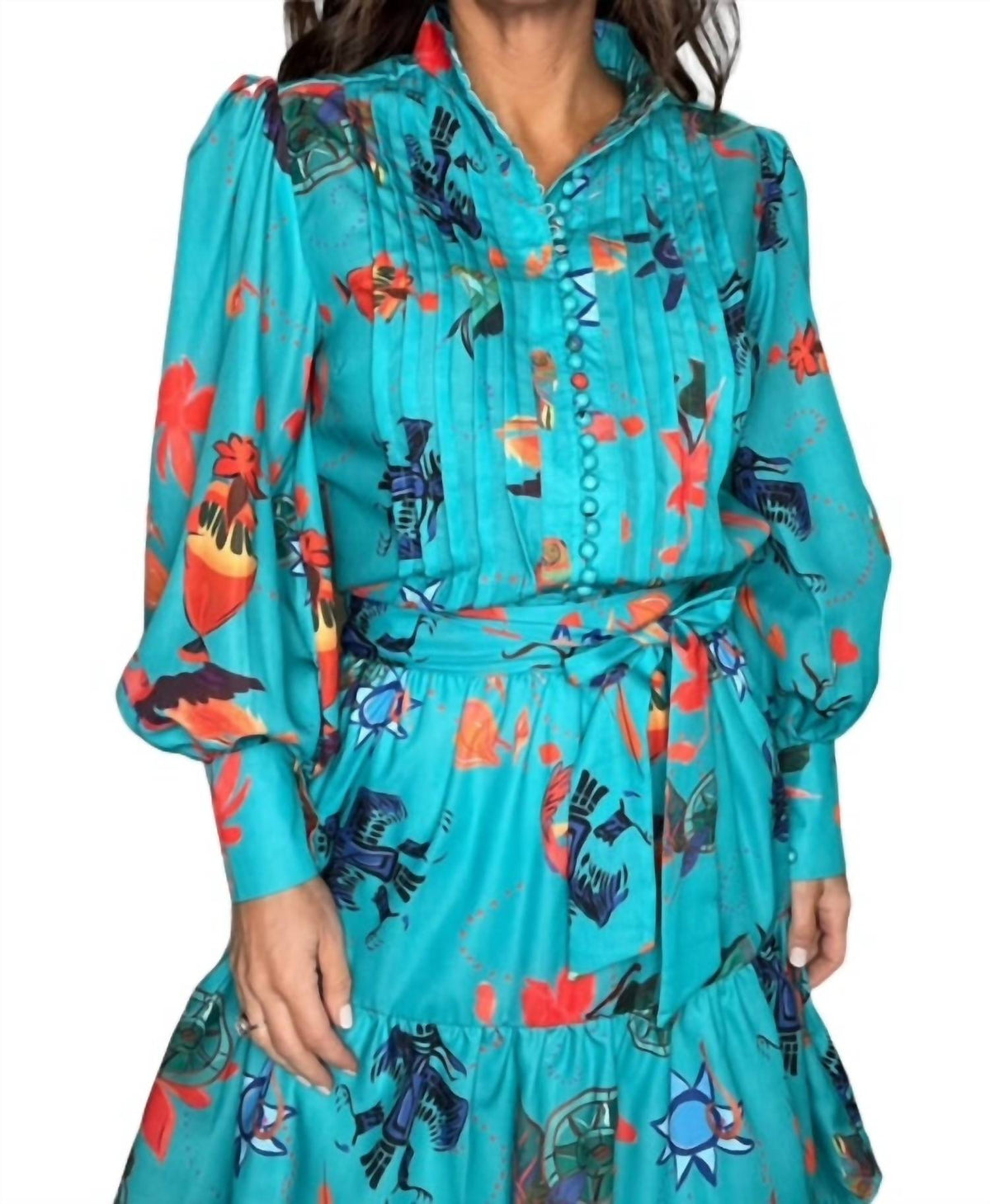 Beulahstyle - Mayan Ruffle Maxi Skirt