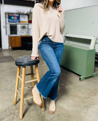 Bevy Flog - Amanda Pants - blue - boot - cut - clothing