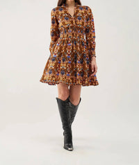 Beyond By Vera - Alice Printed A-line Mini Dress