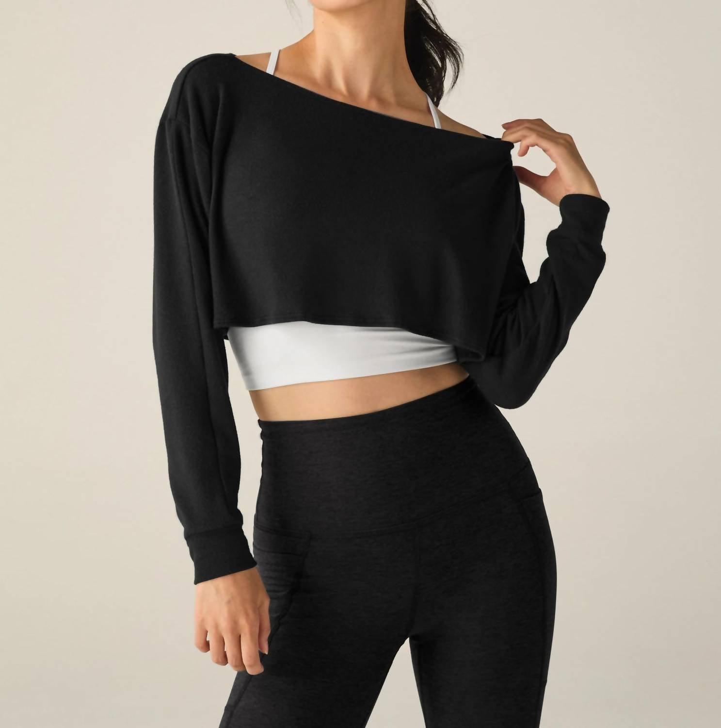Beyond Yoga - Duet 2 - Way Convertible Shrug - black - clothing - polyester