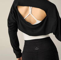 Beyond Yoga - Duet 2 - Way Convertible Shrug - black - clothing - polyester