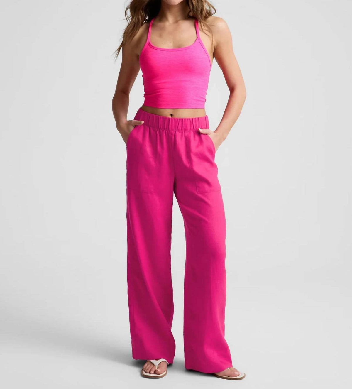 Beyond Yoga - Linen Easy Pant
