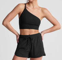Beyond Yoga - Space Dye One Shoulder Long Line Bra