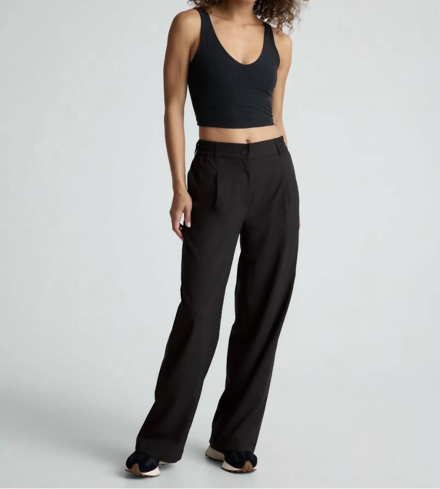 Beyond Yoga - Spacedye Good Day Cropped Tank Top - black - clothing - polyester