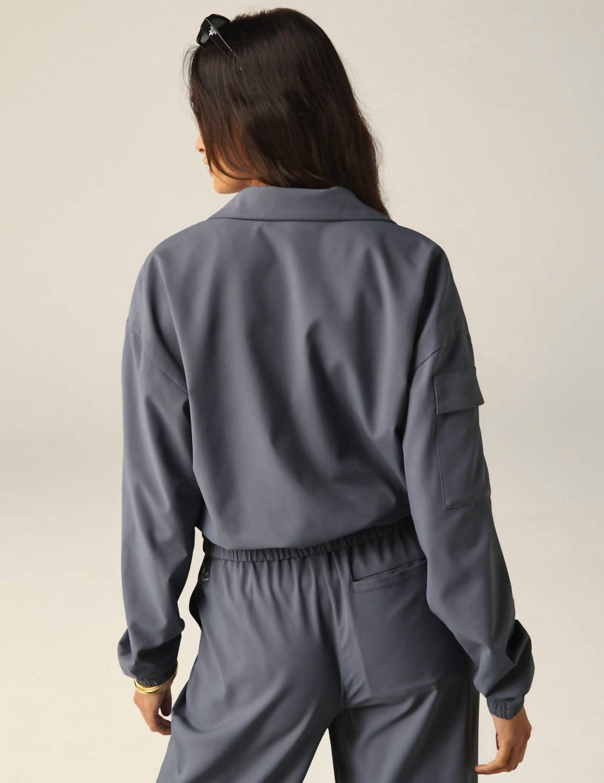 Beyond Yoga - Status Pocket Sleeve Cropped Jacket