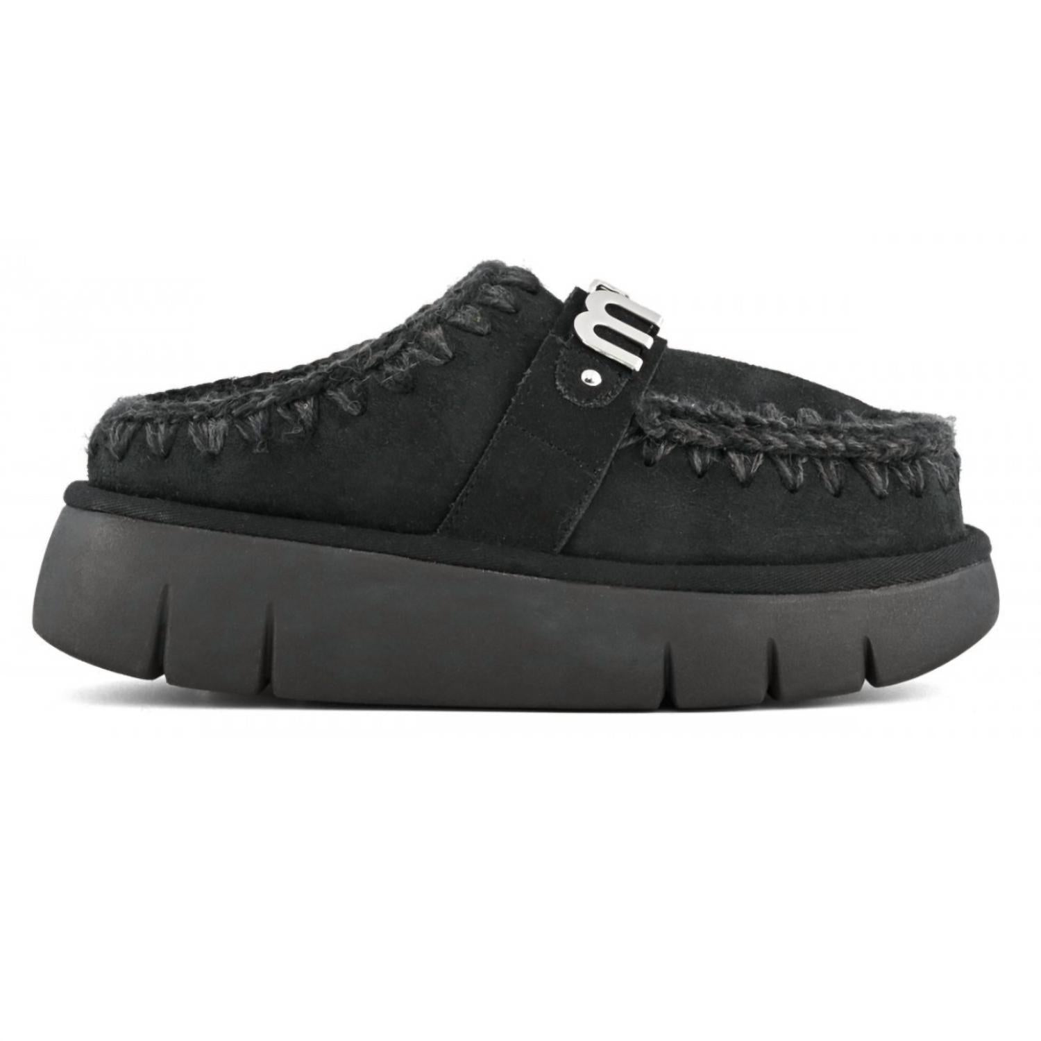 Mou - Women's Bounce Metal Logo Clogs
