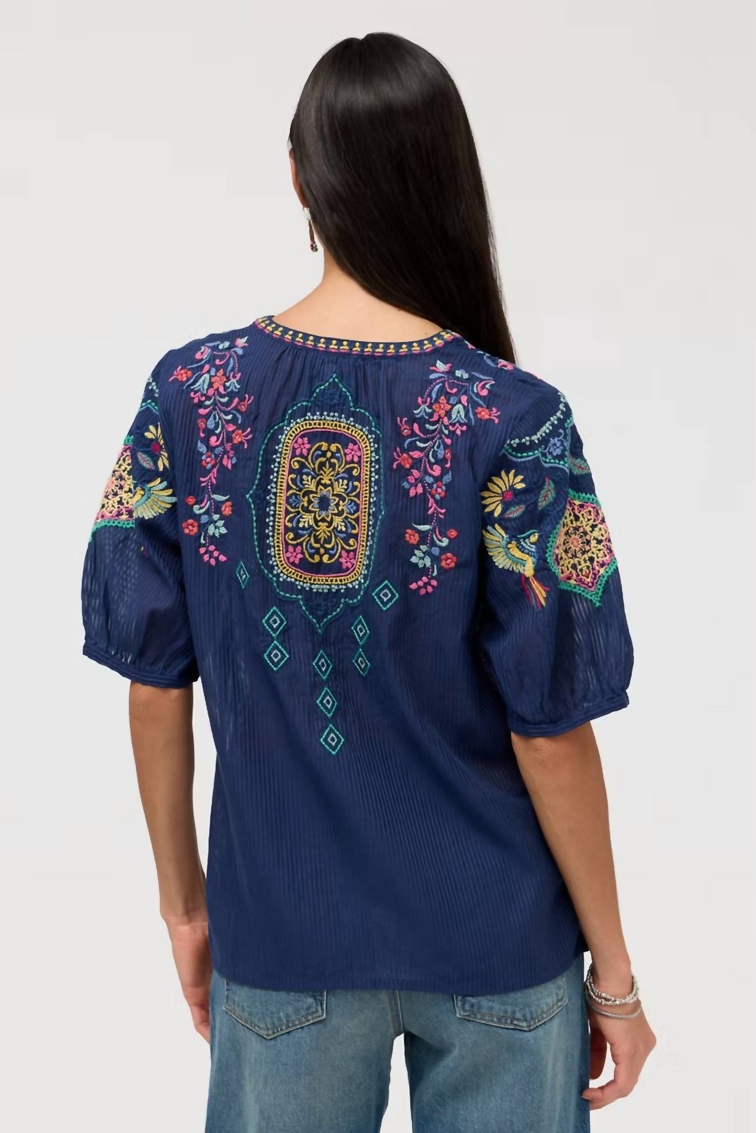 Johnny Was - Margot Short Sleeve Blouse