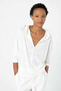 Kinross - Drawstring Hooded Cardigan