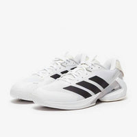 adidas Men's Adizero Ubersonic 5 Tennis Shoes in white silver black 1 - men's shoe - view 5