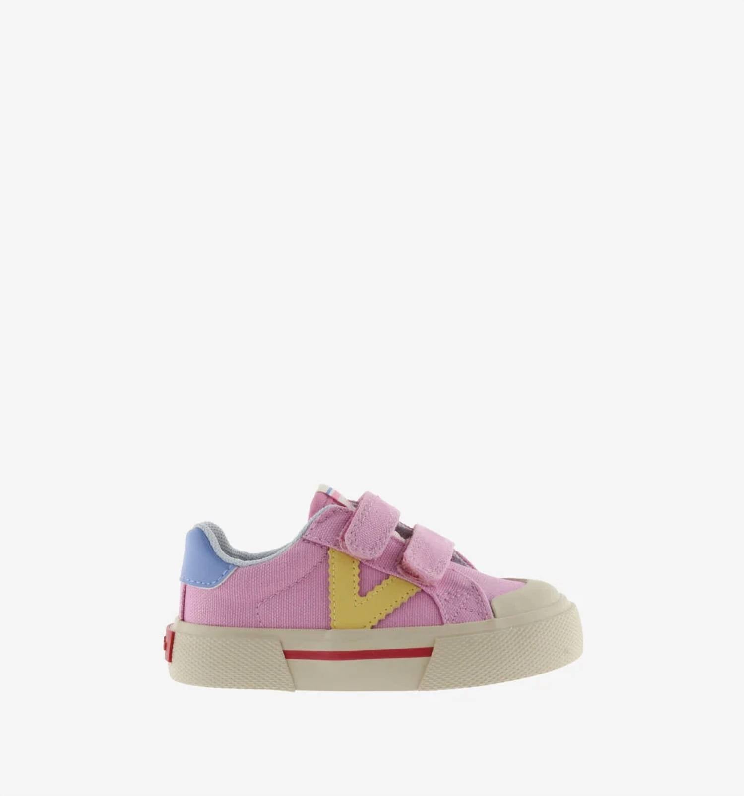 Victoria - Kids Tribu Wide Fit Split Leather & Contrast Sneakers
