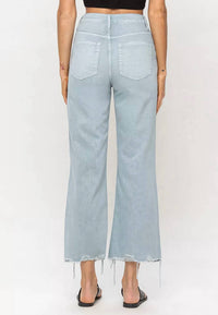 Vervet By Flying Monkey - 90’s Vintage Crop Flare With Distressing Jeans