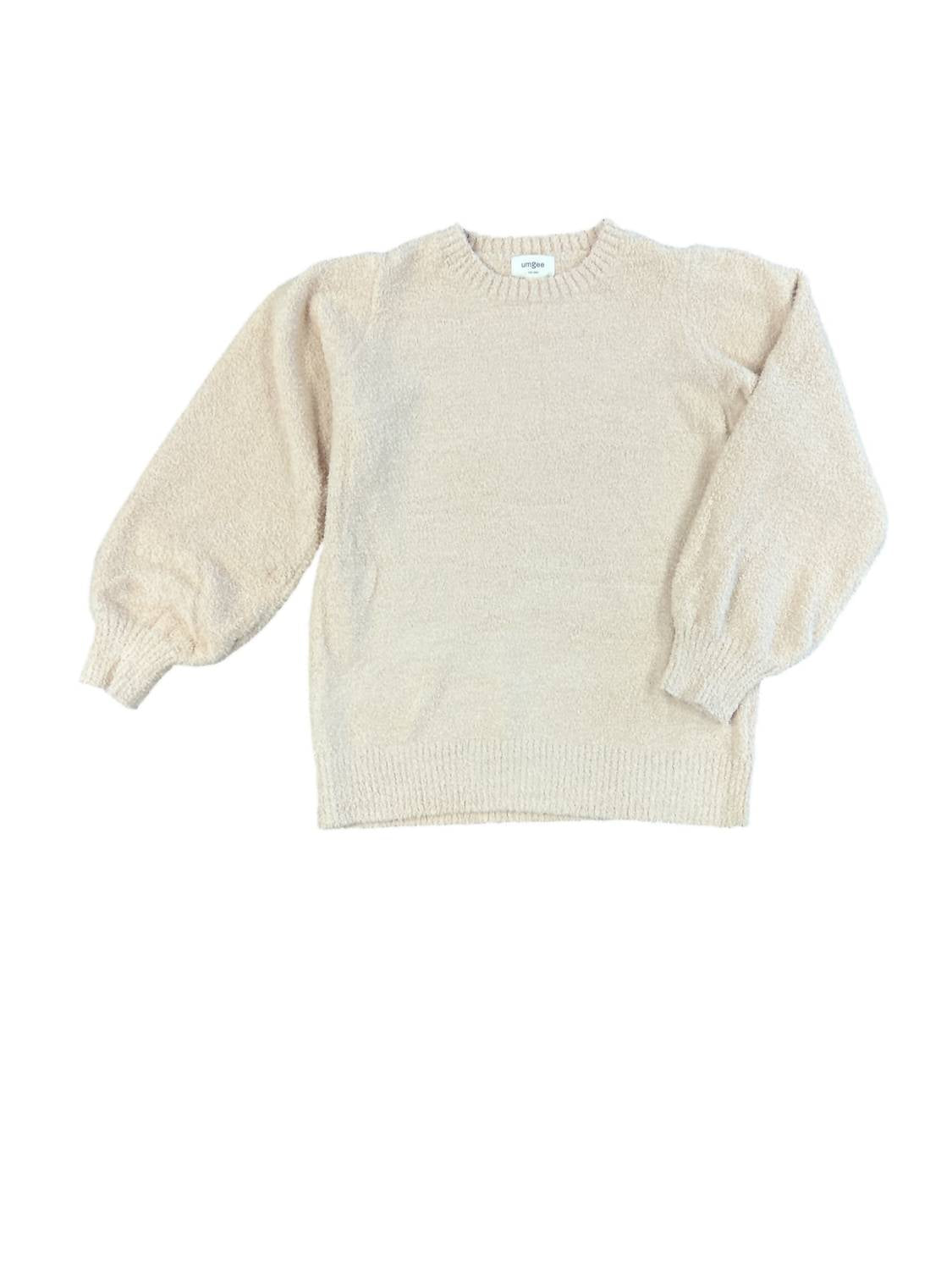 umgee Women's Luxe Top in latte - women's sweater - alternate view