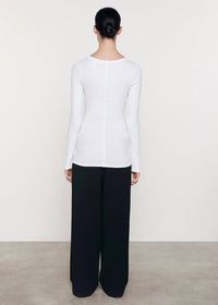Enza Costa - Women's Silk Rib Crew Top