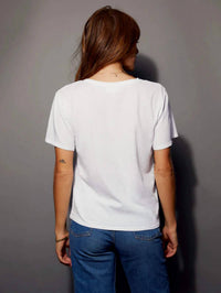 Nation Ltd - Phoenix Oversized V Neck Tee