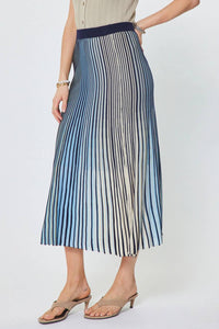 Current Air - Gradation Striped Sweater Skirt