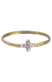 Waxing Poetic - Women's Faith Brass Bracelet