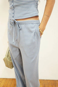 Bailey Rose - The Dylan Stripe Knit Wide Leg Pant