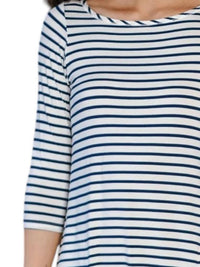 Yala - Rita Boatneck A-Line Bamboo Dress with Pockets