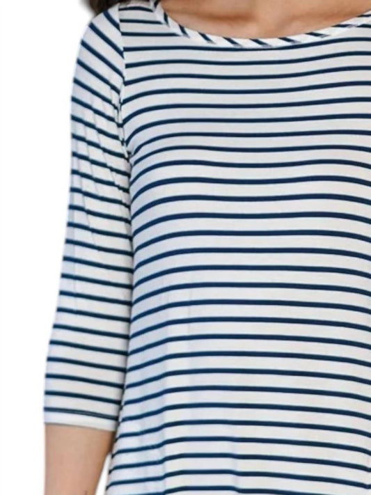 Yala - Rita Boatneck A-Line Bamboo Dress with Pockets