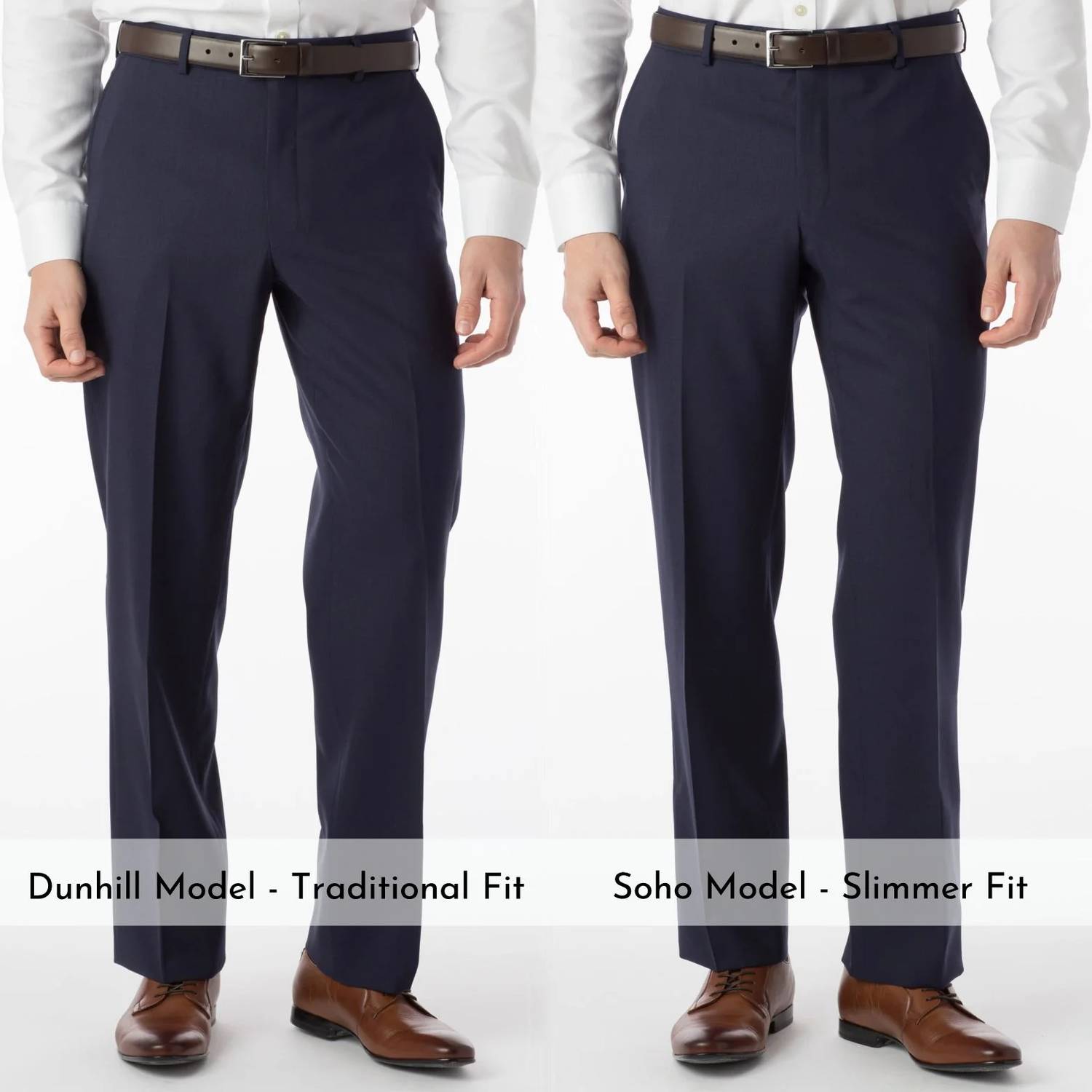 Ballin - Super 120s Wool Travel Twill Comfort-eze Trouser - Dunhill Traditional Fit