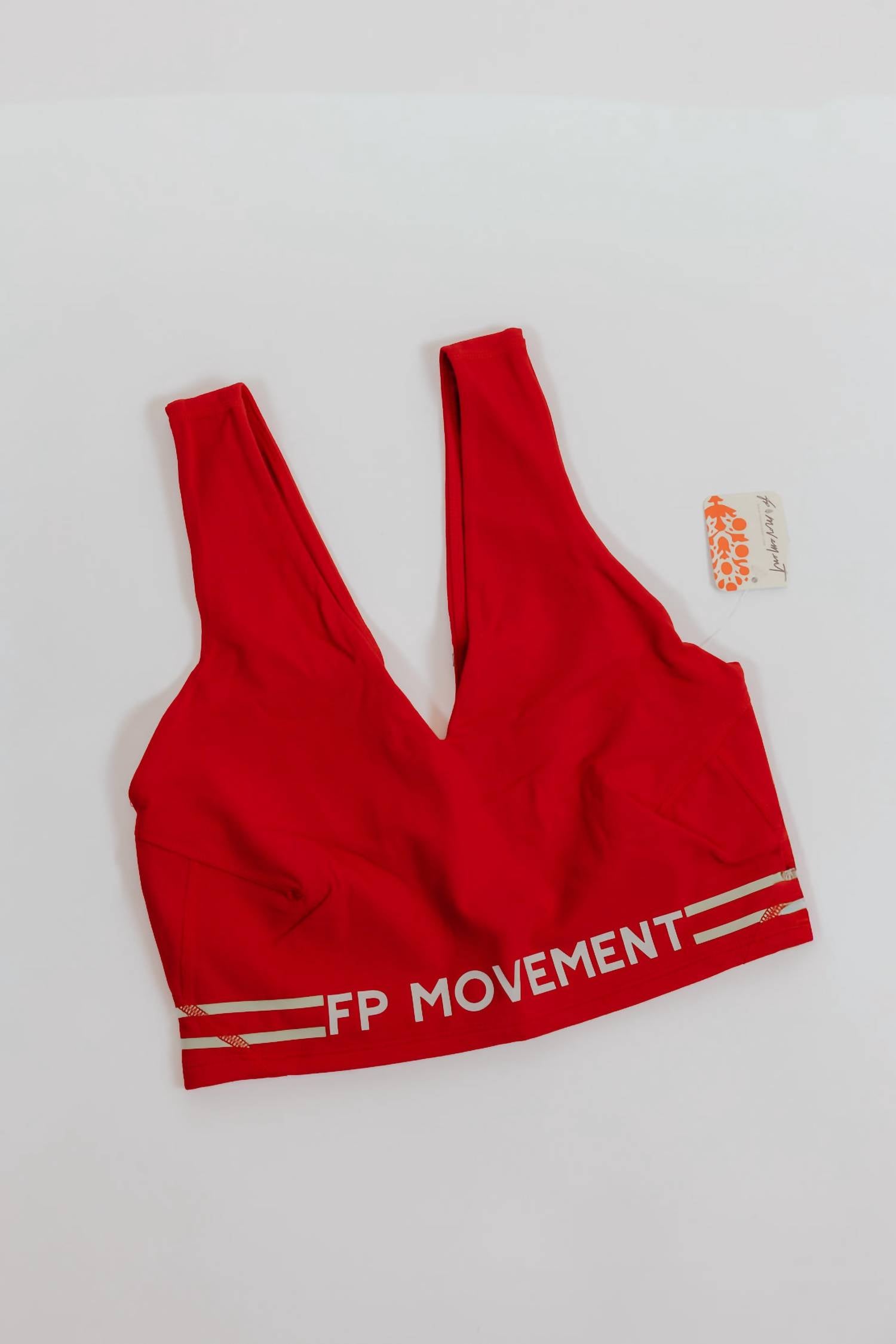 Free People Never Better Logo Crop Camisole in victory red - women's shirt - view 5