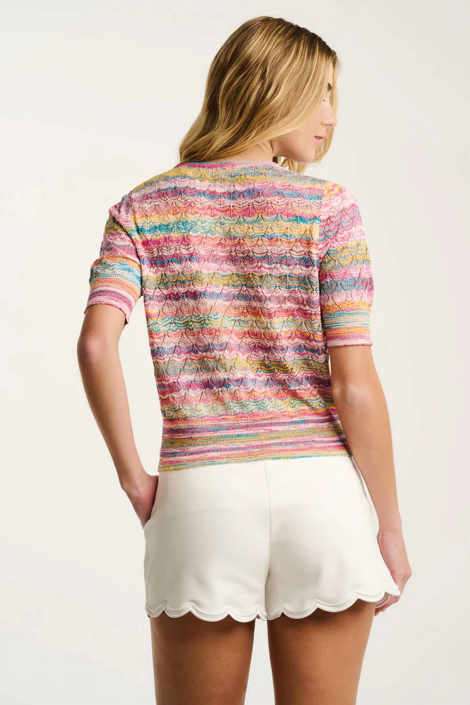 Lisa Todd - Sun-sational Button Up Short-sleeve Cardigan