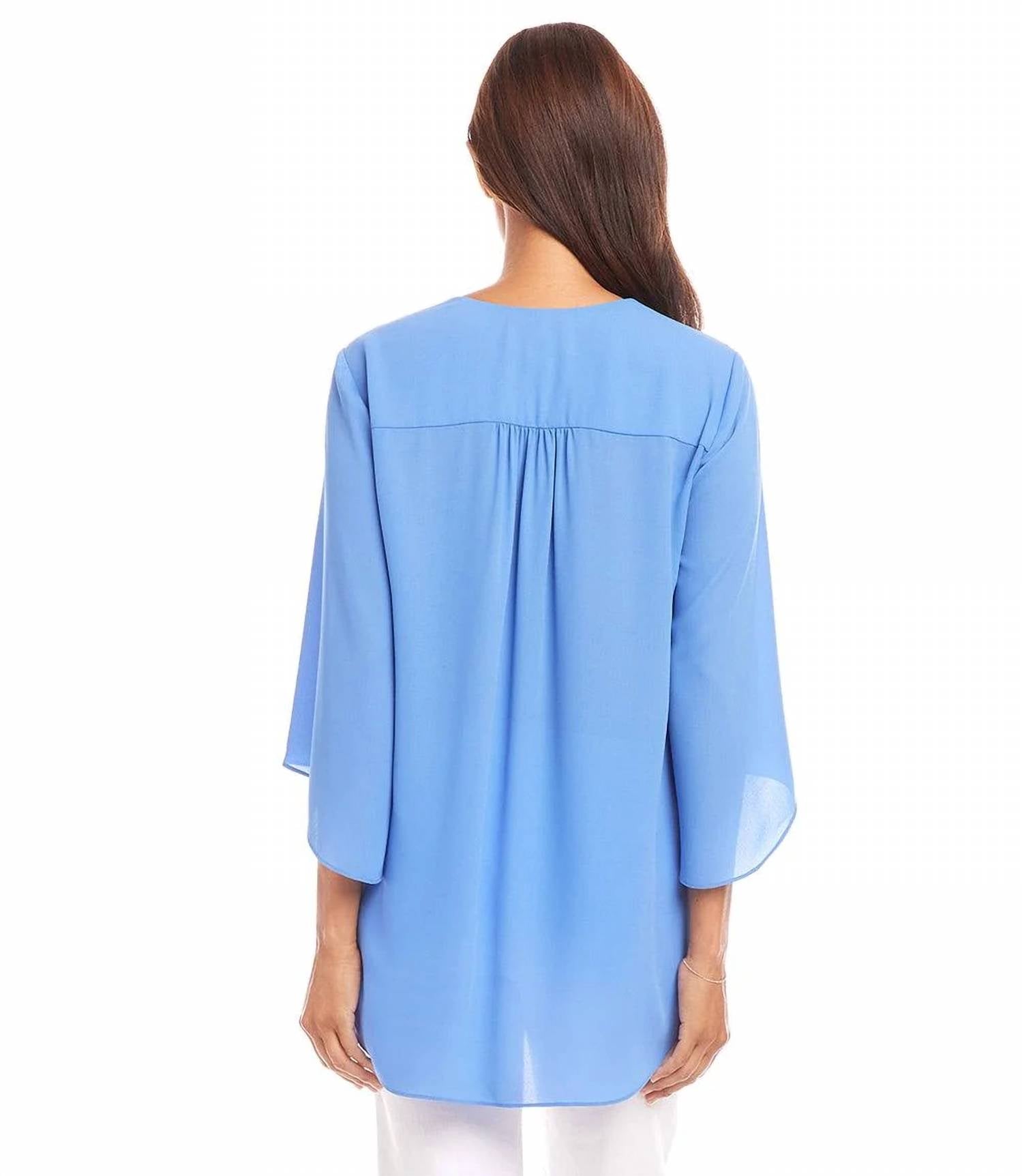 Karen Kane - Bracelet Sleeve Asymmetric Top