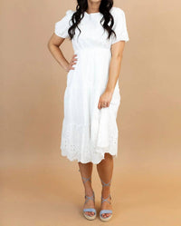 Tea N Rose - Dallie Embroidered Dress