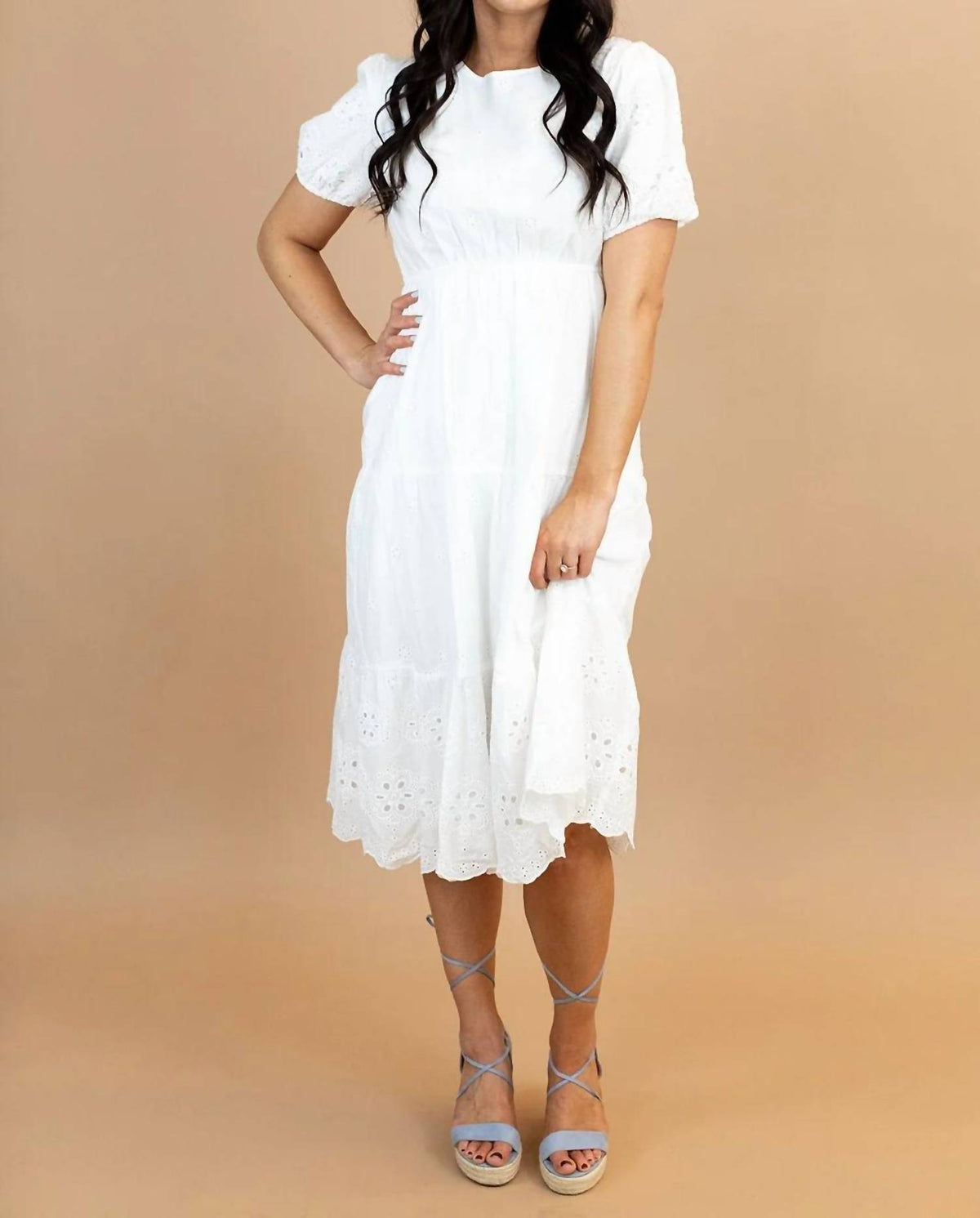 Tea N Rose - Dallie Embroidered Dress