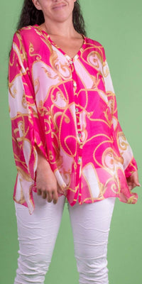 Gigi Moda - Angelo Baroque Silk Blouse