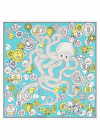 Inoui Editions - Women's Carre 65 Octopus Scarf