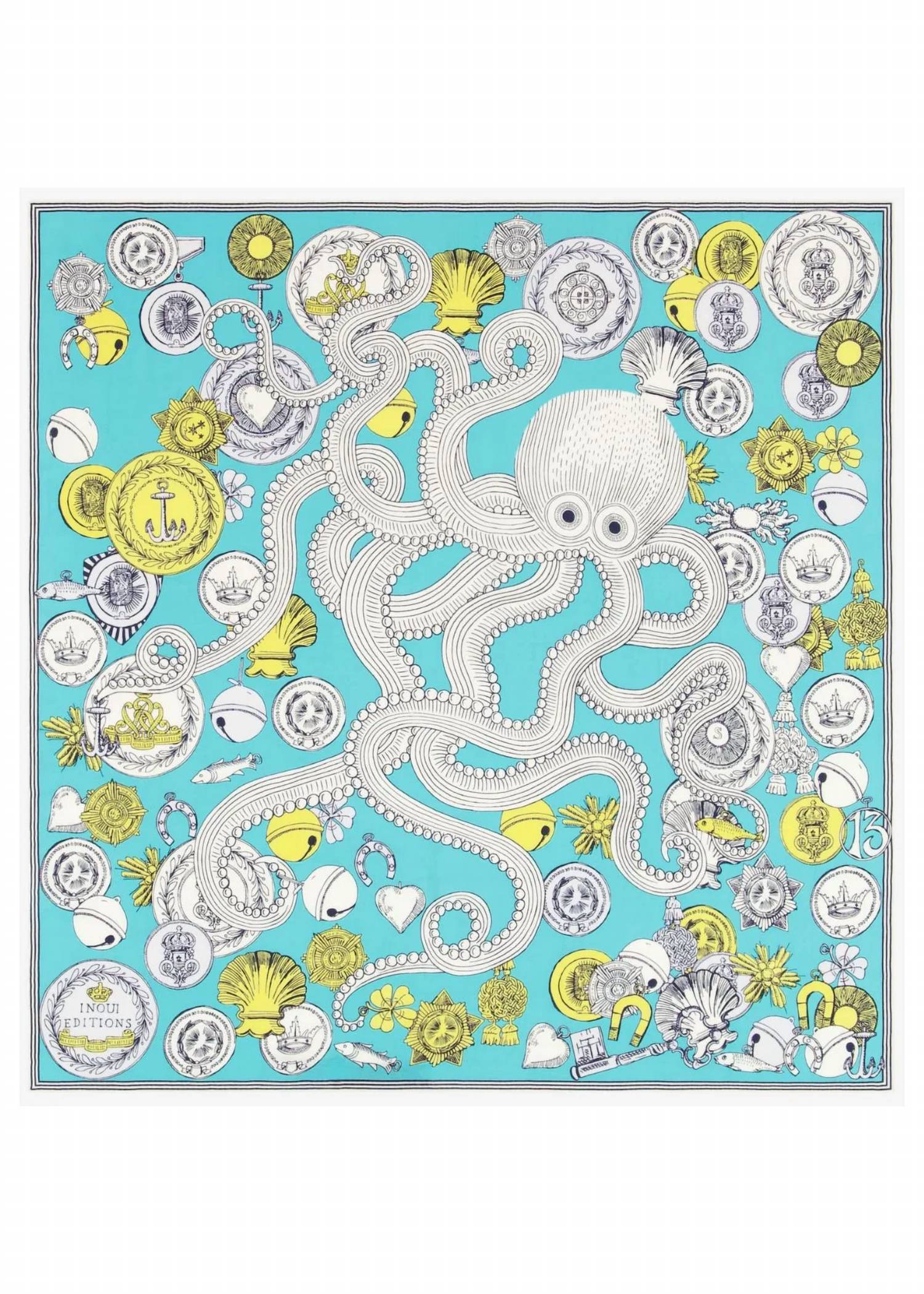 Inoui Editions - Women's Carre 65 Octopus Scarf